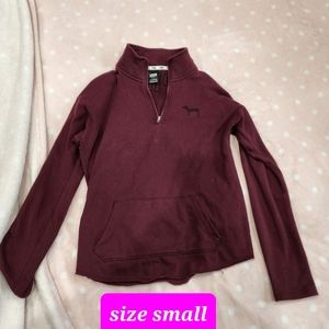 Victoria secret pink  Maroon Sweatshirt size mall